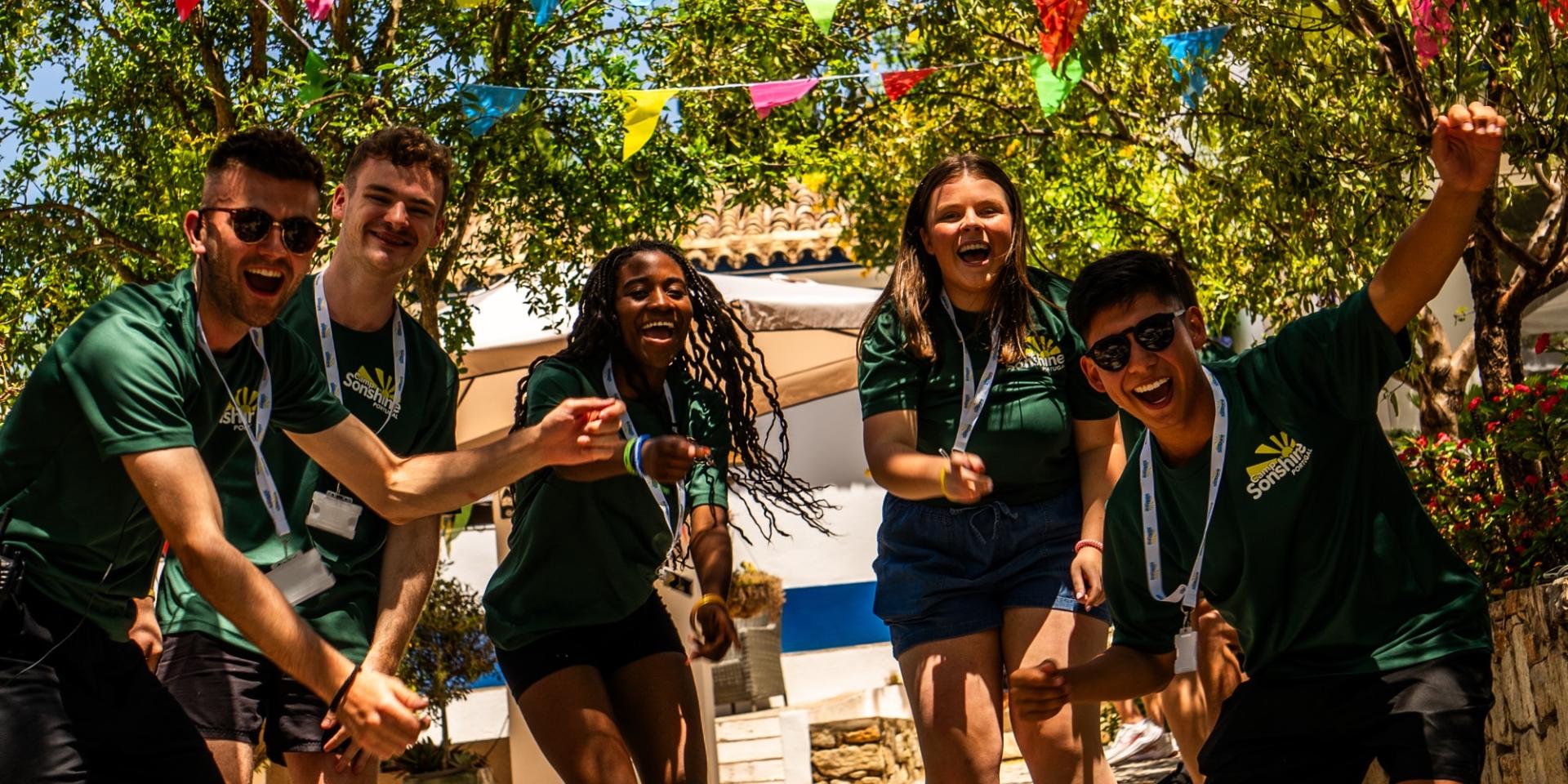 Students dancing