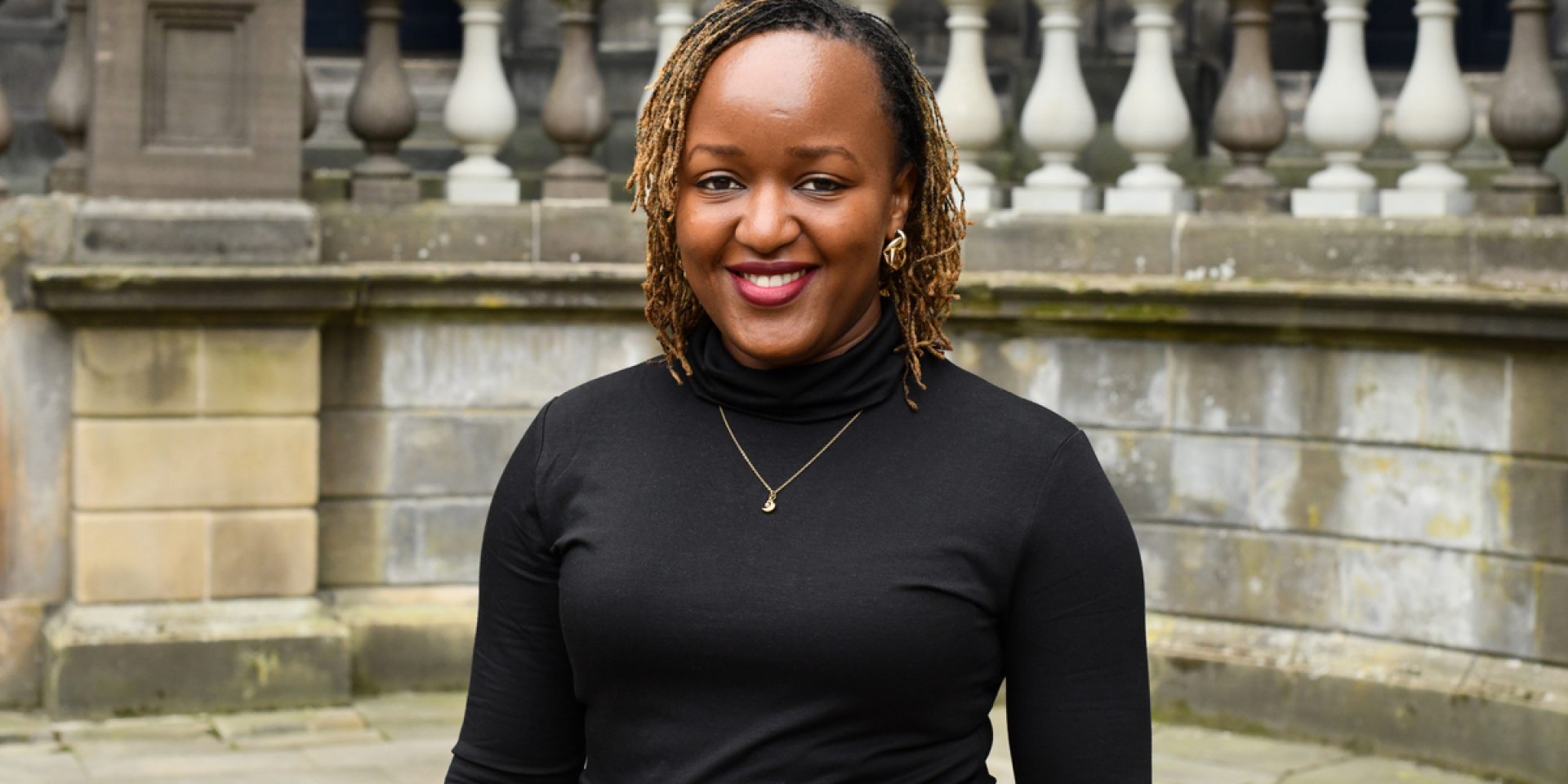 Tracy Ahumuza in Old College