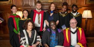 Mastercard Foundation Scholars Program team receiving the Principal's medal