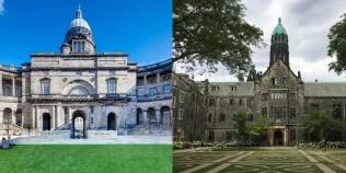 University buildings, Edinburgh and Toronto