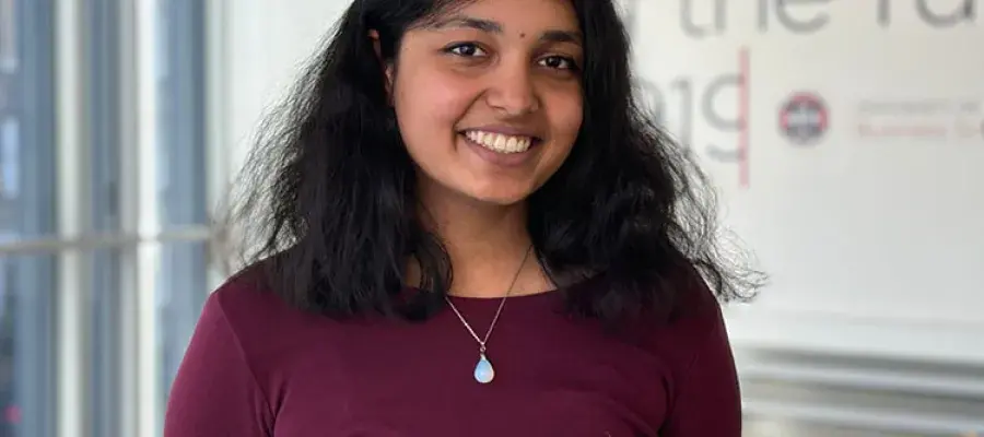 Amala Peri, GBU student visiting Edinburgh