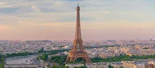 The skyline showing Eiffel Tower, Paris