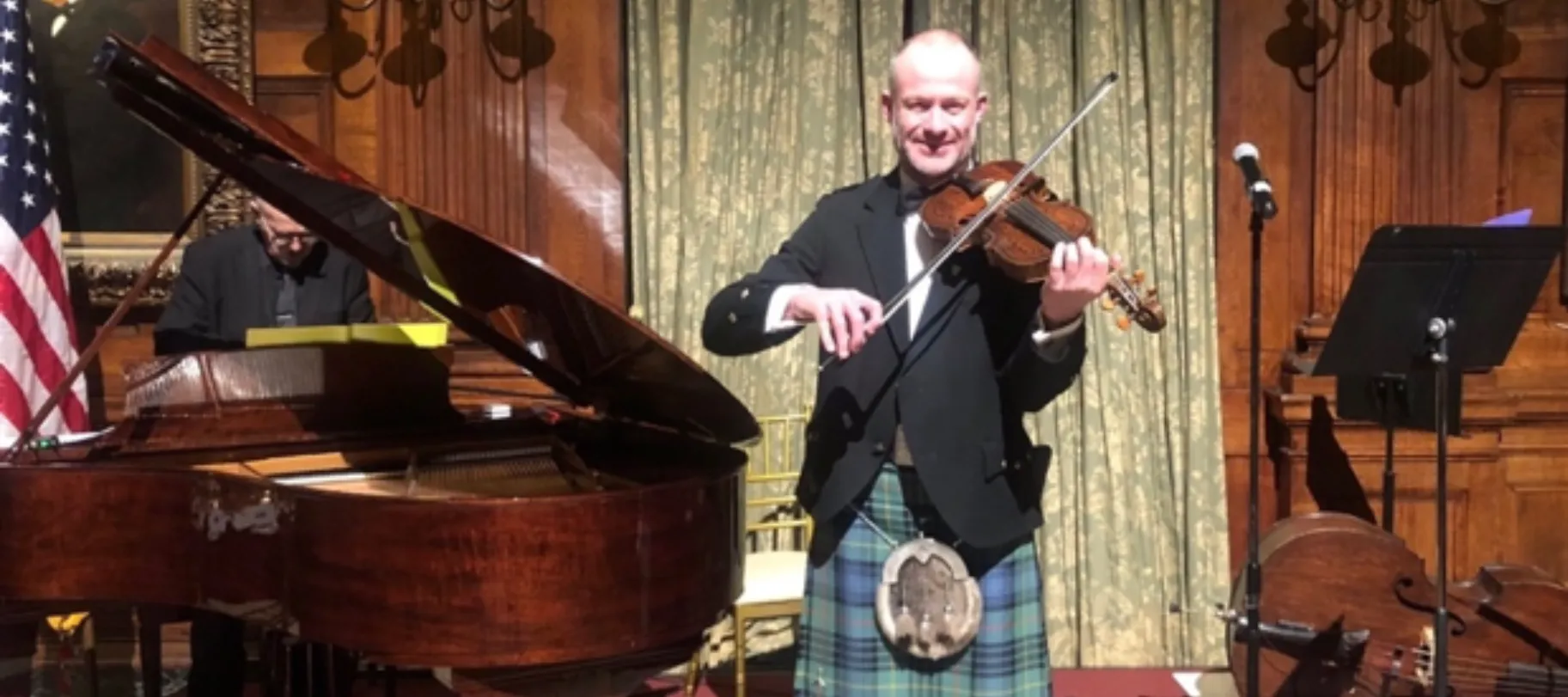 David Hope plays violin 