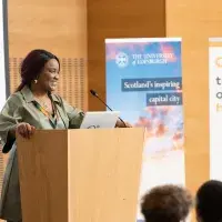 Debora Kayembe introduces the 2023 University of Sanctuary Conference