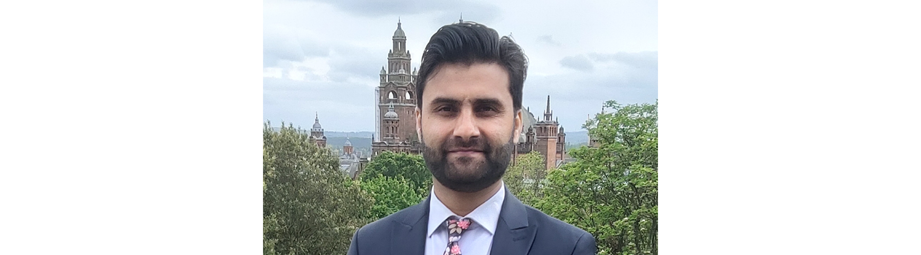 Amanullah with Edinburgh Skyline