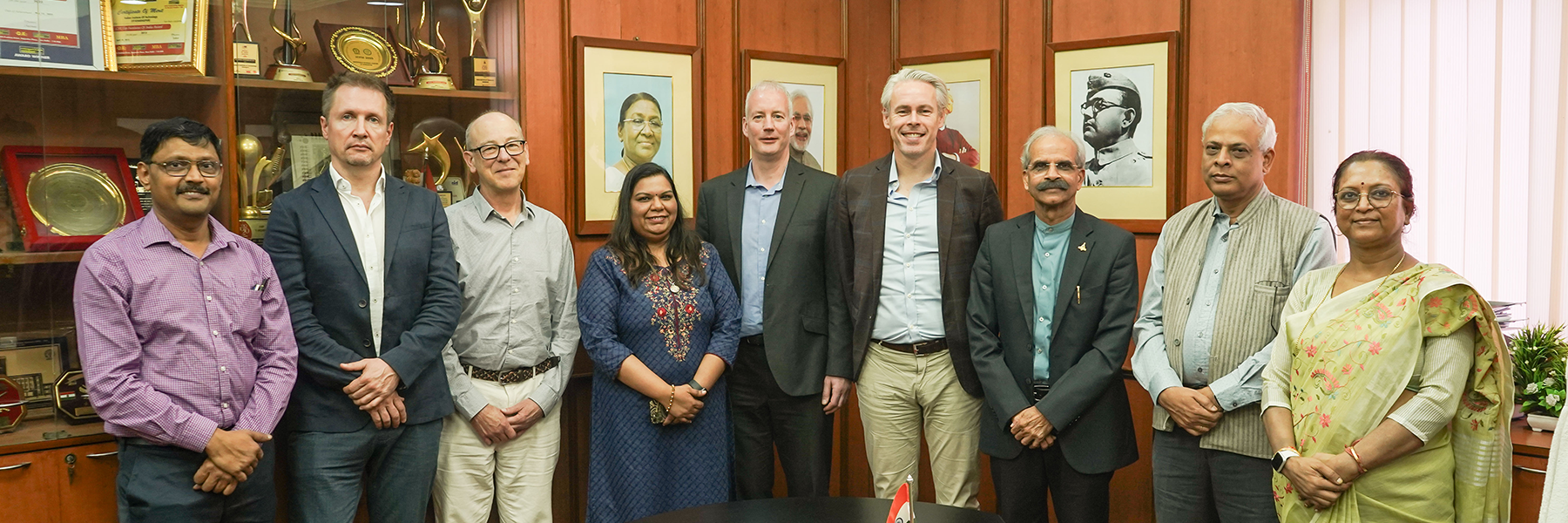 Delegation who went on the IIT Kharagpur faculty visit