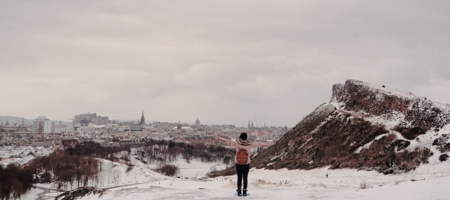 snow in Edinburgh