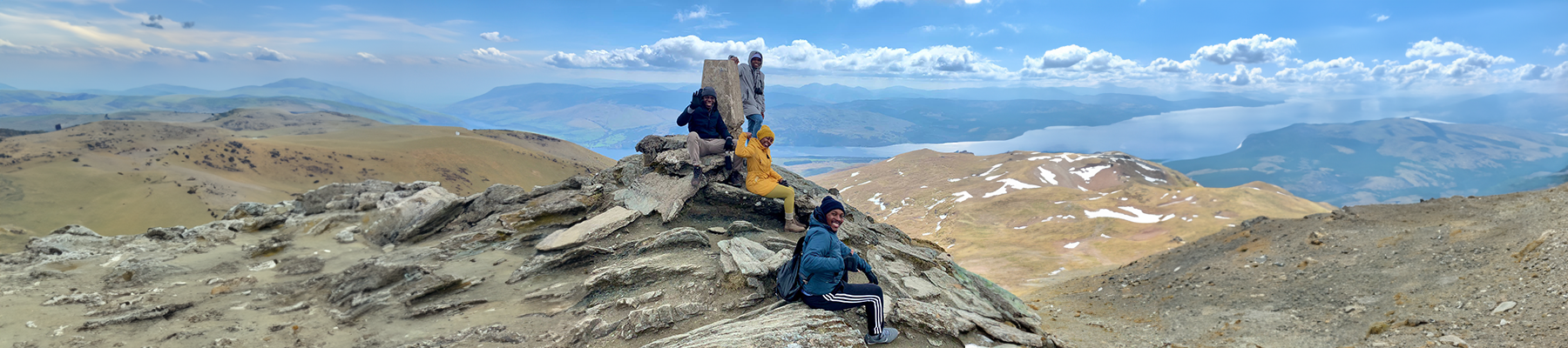 Scholars Network students in the Scottish mountains