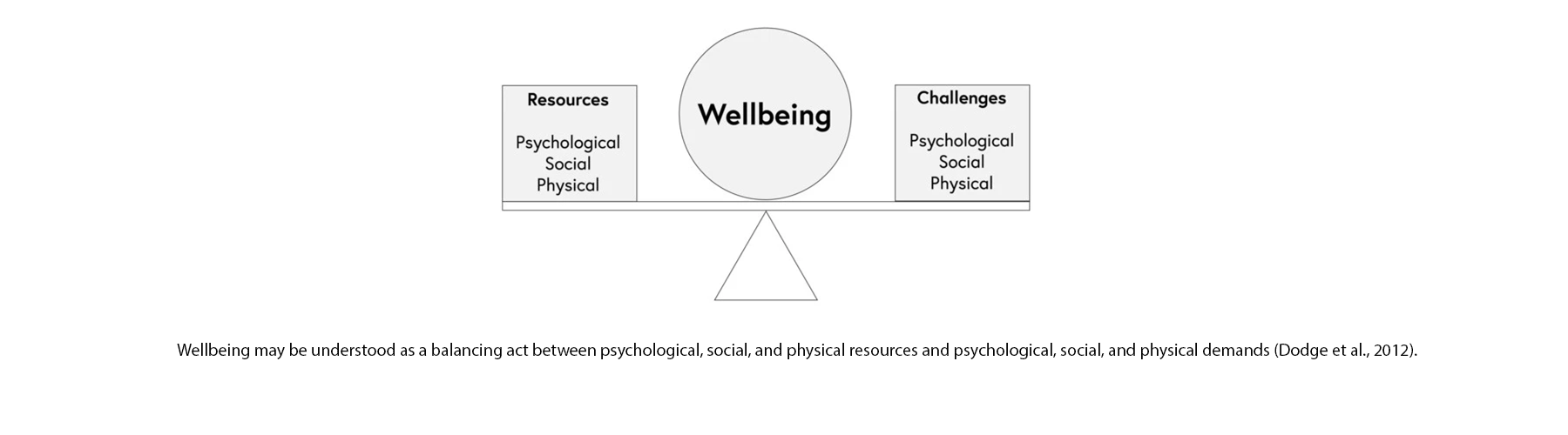 Wellbeing seesaw